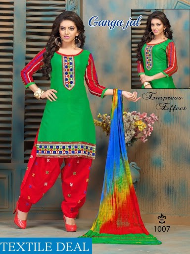 Gangajal work dress material